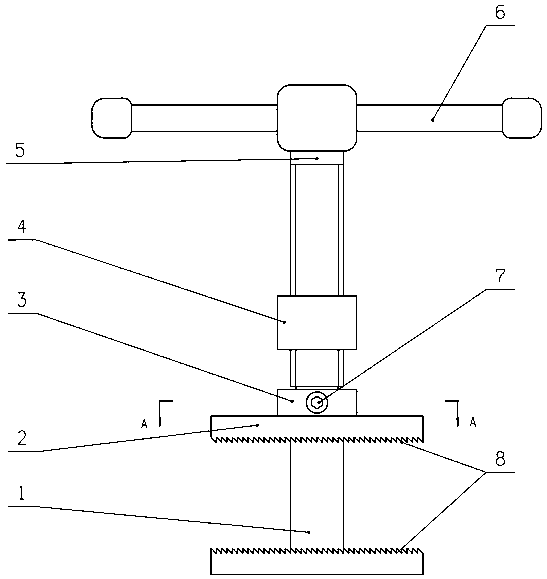 Maintenance tool special for dismounting and mounting double-bundle conductor clamp