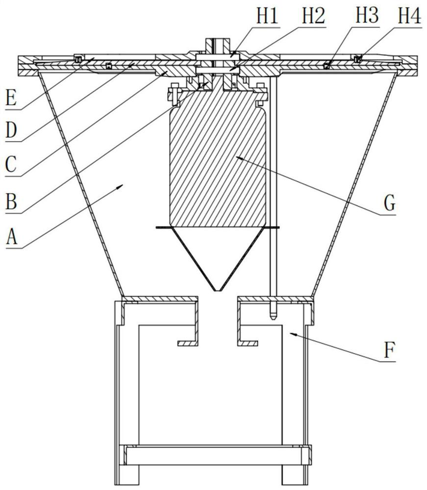 A multi-frequency co-phase planar array directional sound wave emission device