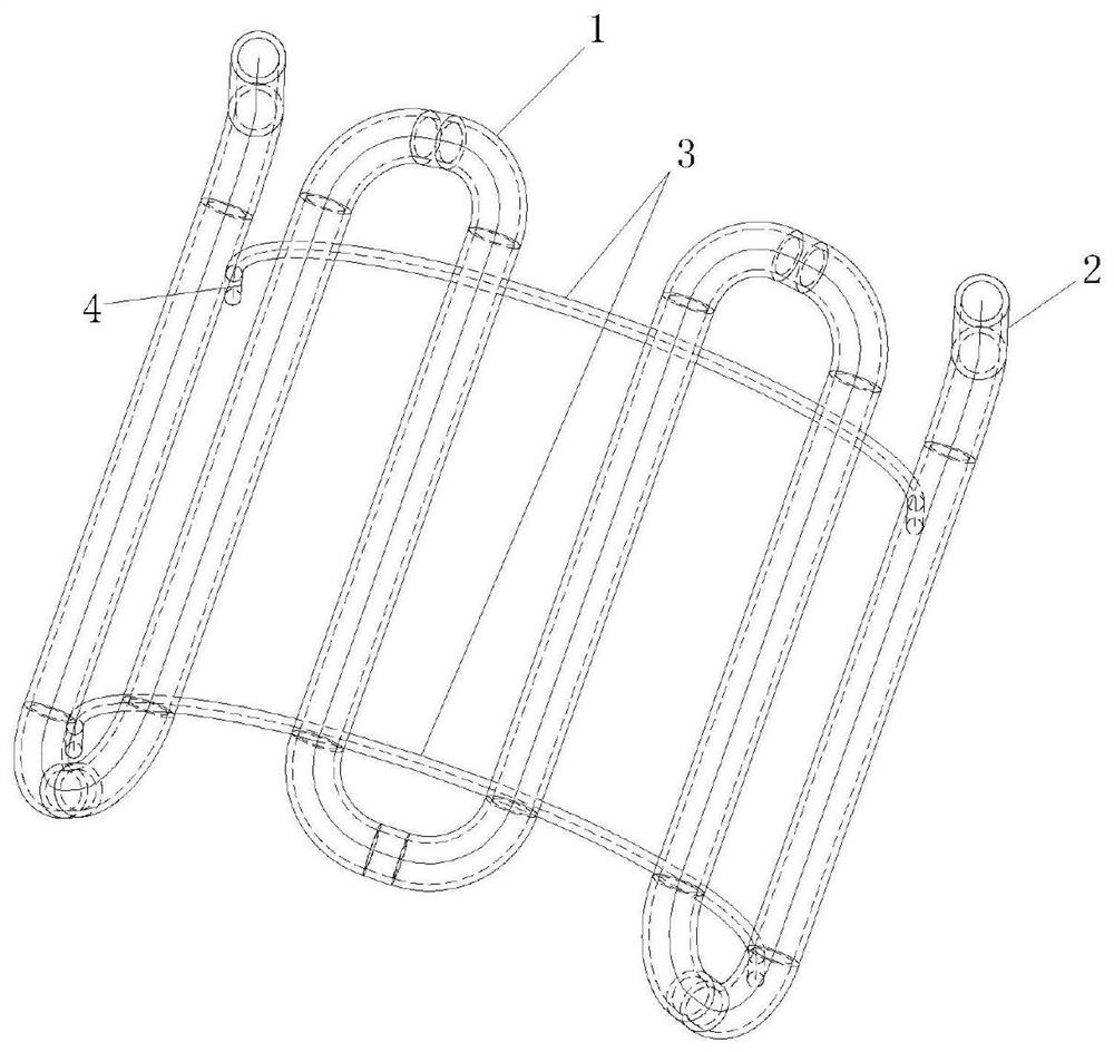 Water circulating cooling glass container mold and processing method thereof