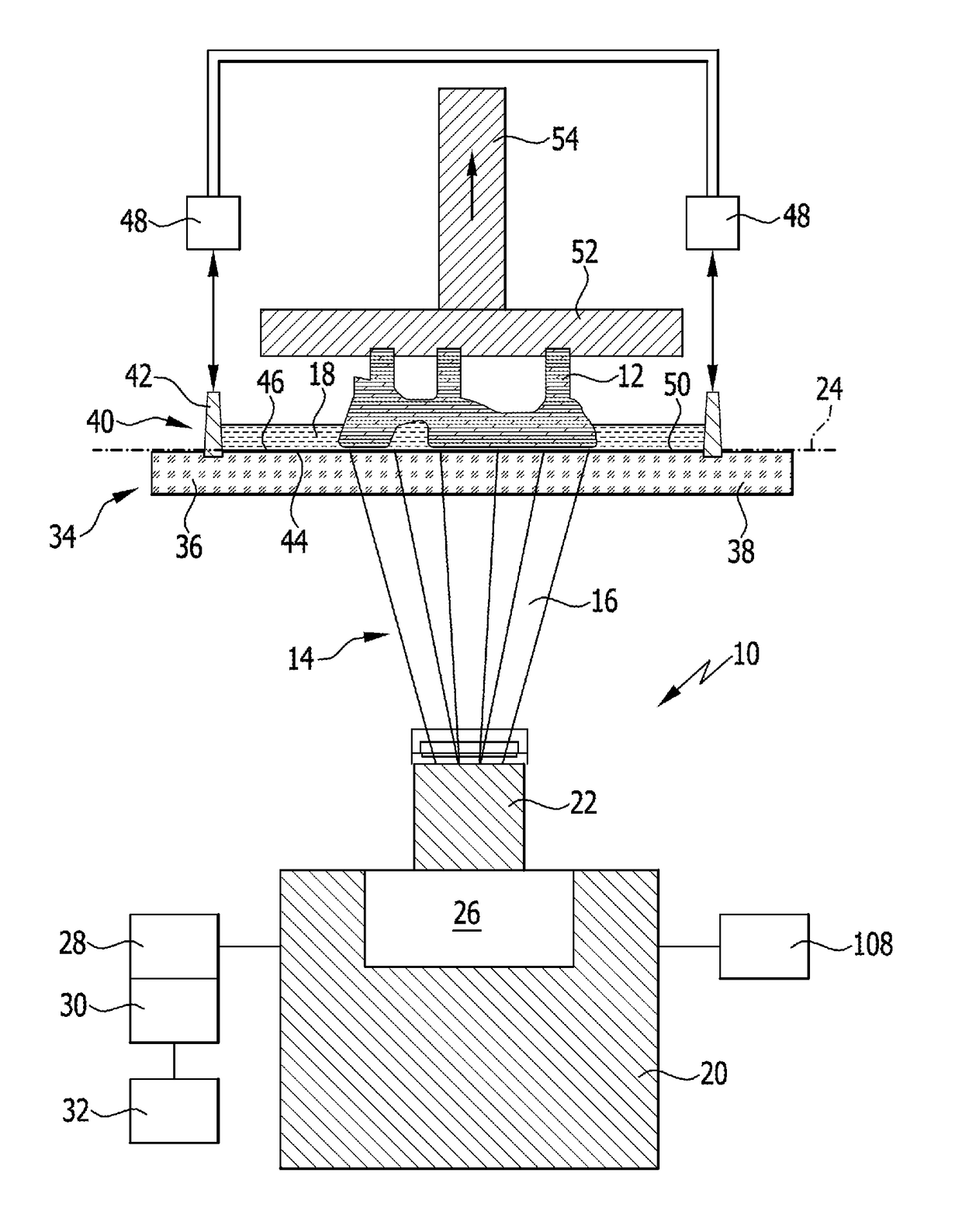 Method and system for producing a three-dimensional object