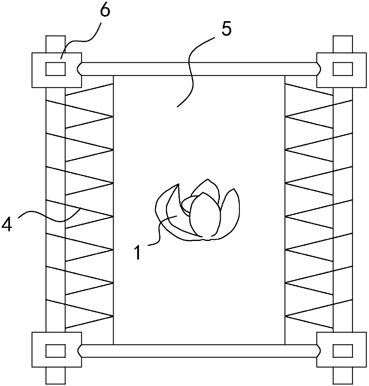 An embroidery method using fluffy fabric as base material