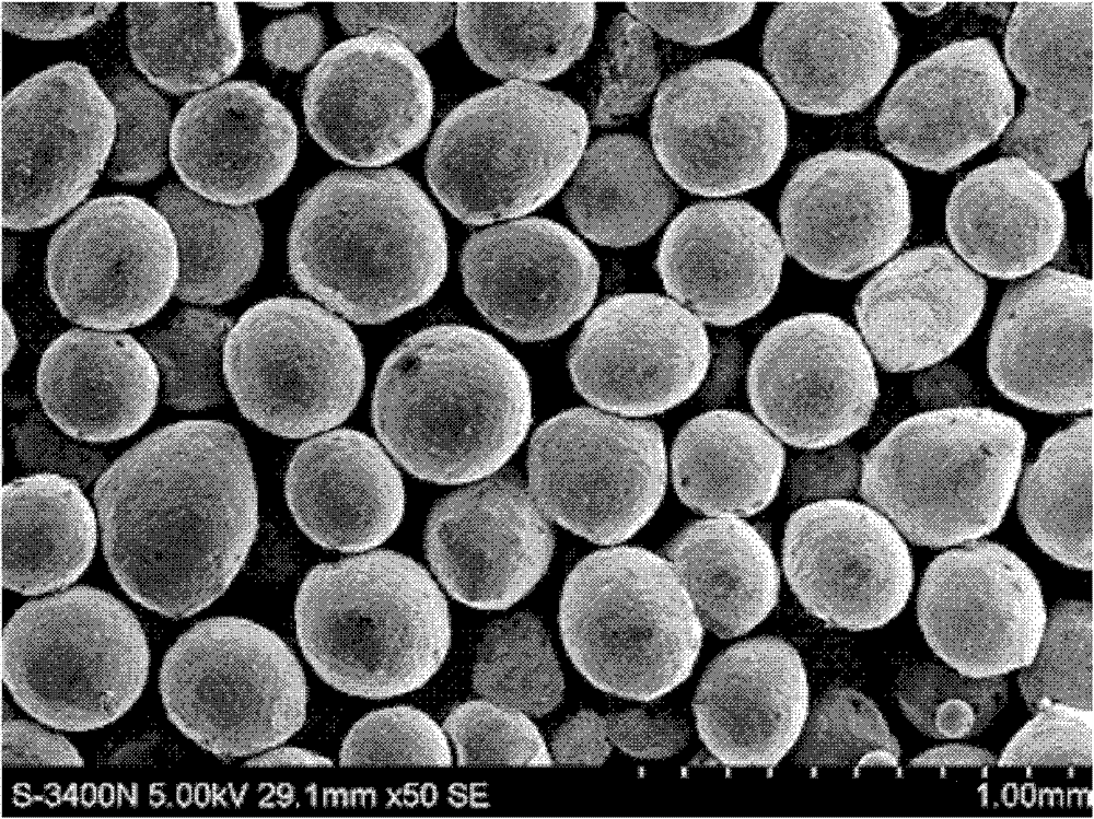 Method for forming composite rhBMP-2 elasticity modulus graded porous titanium alloy support rod for femoral head and neck