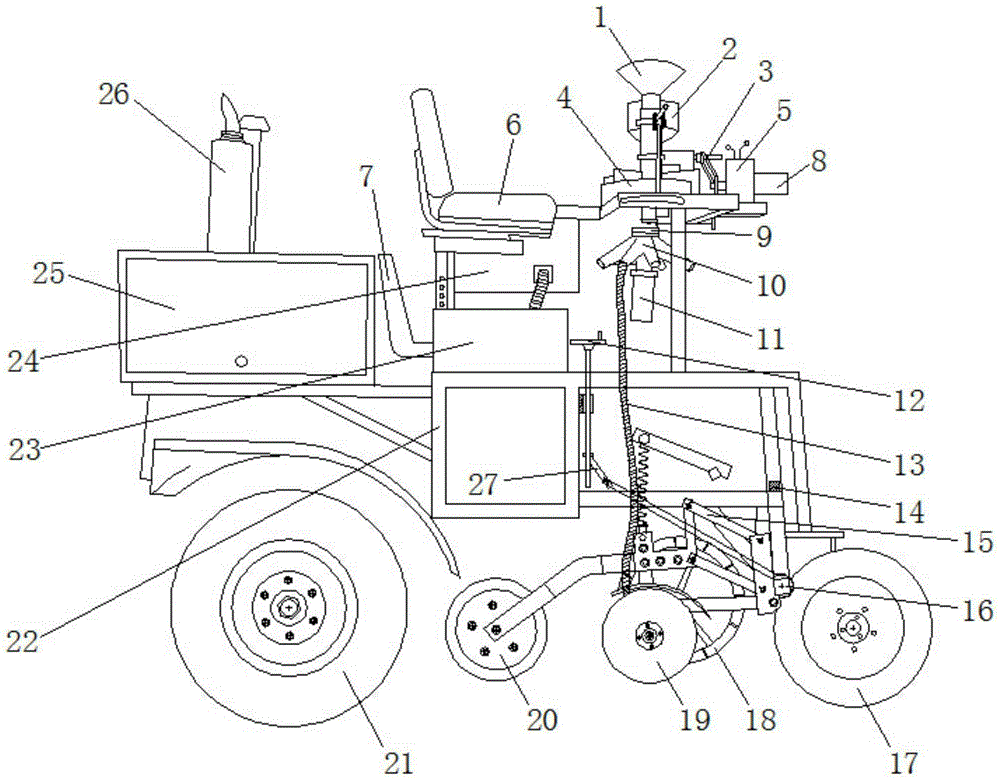 Sectional and continuous seeding integrated depth-adjustable multifunctional seeder