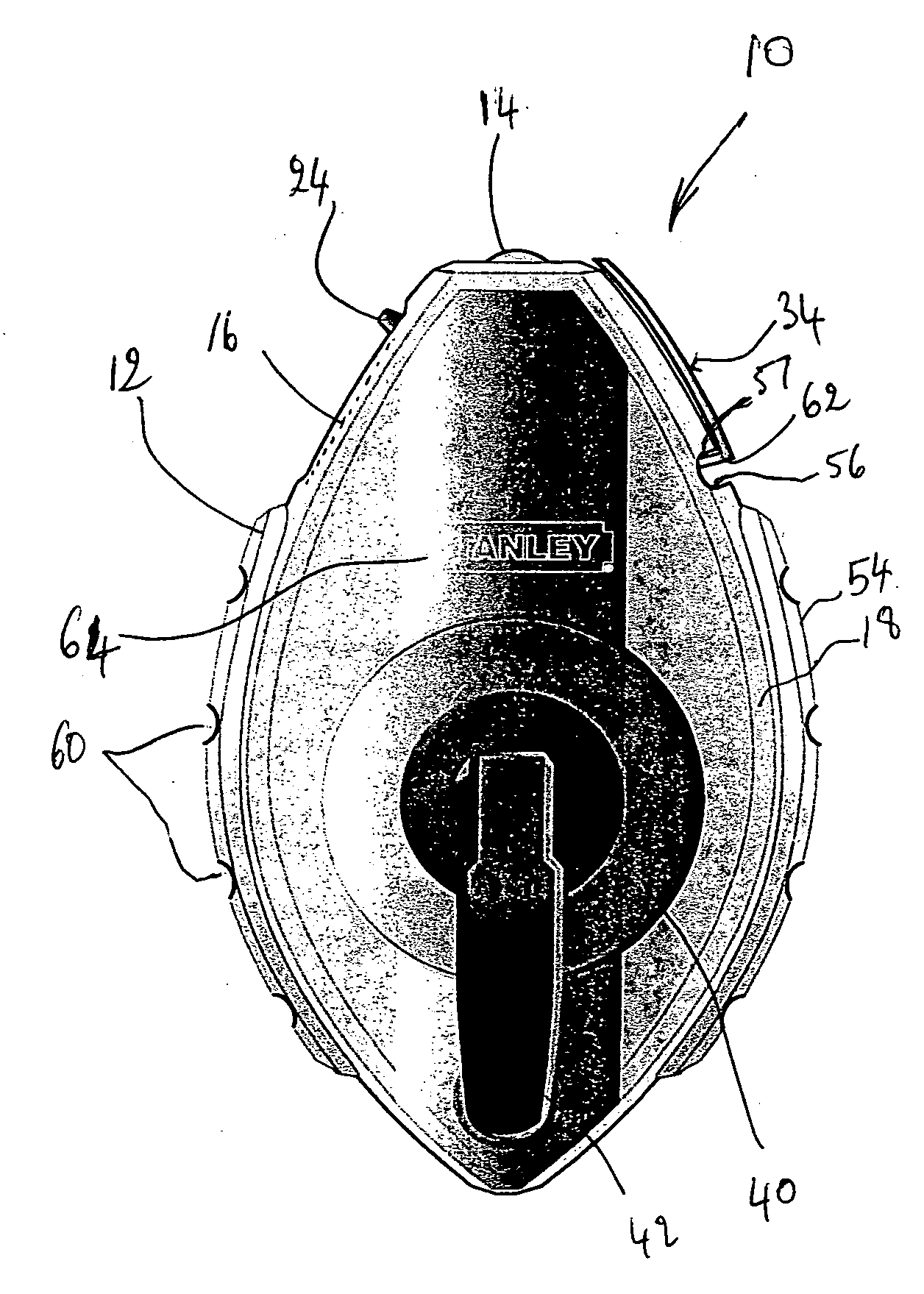 Chalk line with viewing window