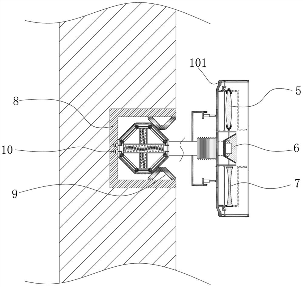 LED light source packaging structure for electronic information engineering