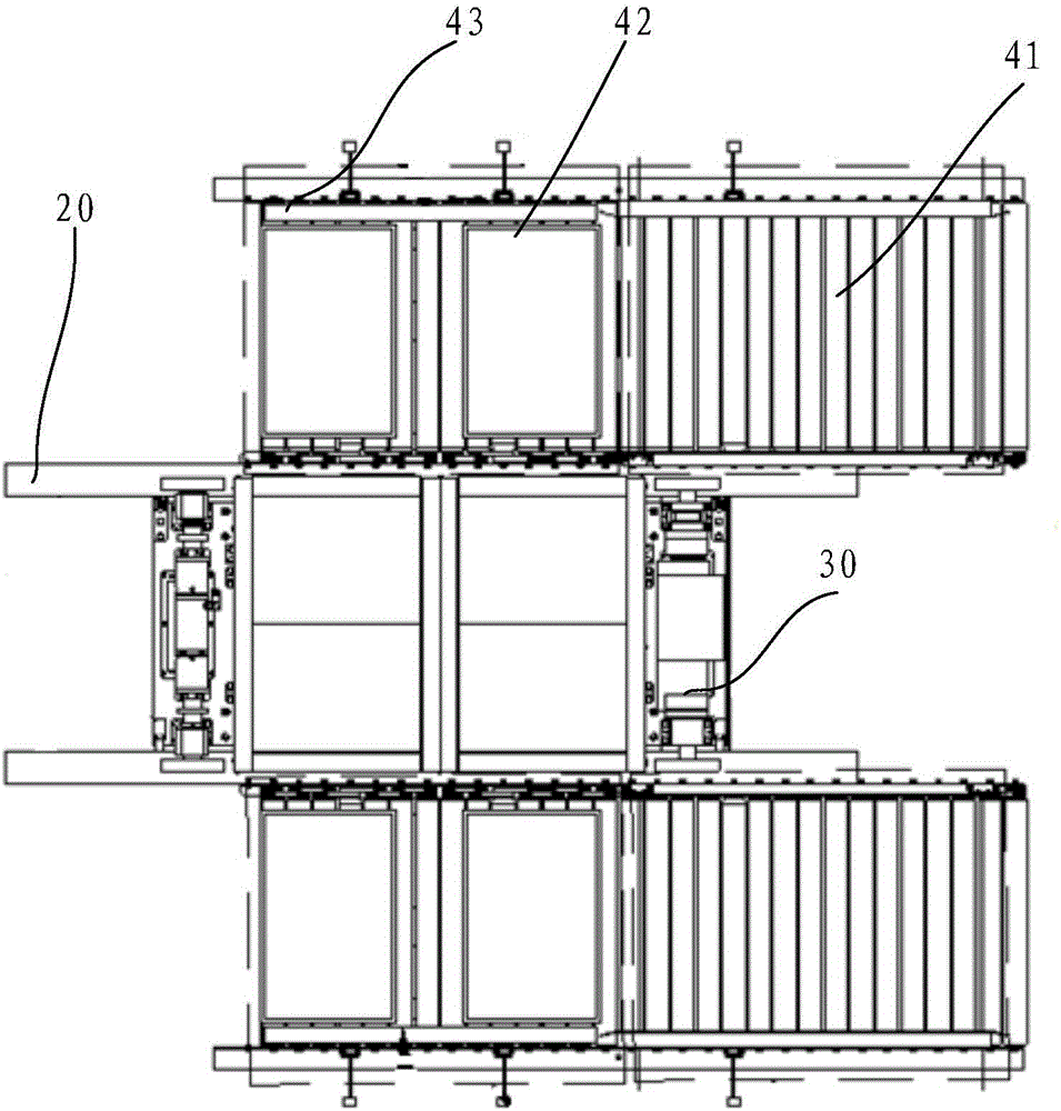 Manual picking and automatic replenishment system of intensive warehouse