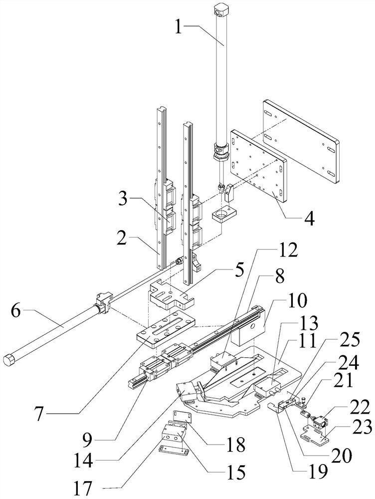 Folding and setting device of sleeve placket machine