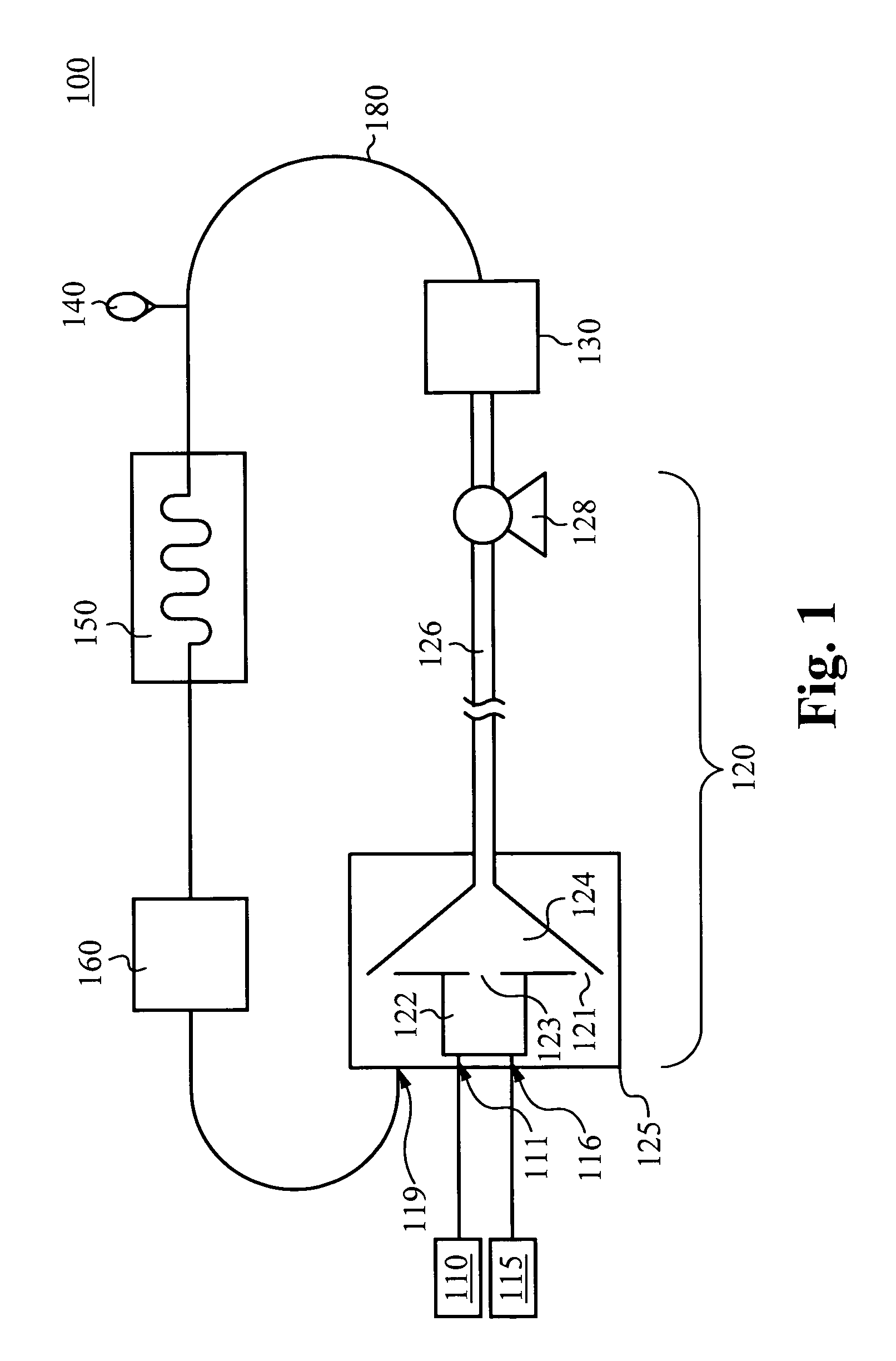 Fluid recirculation system for use in vapor phase particle production system