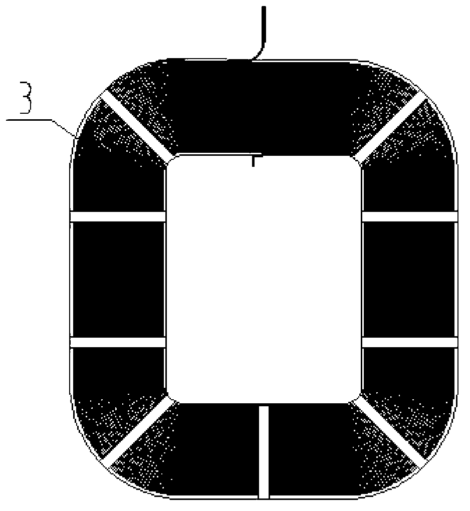 35KV novel shell type power transformer body structure