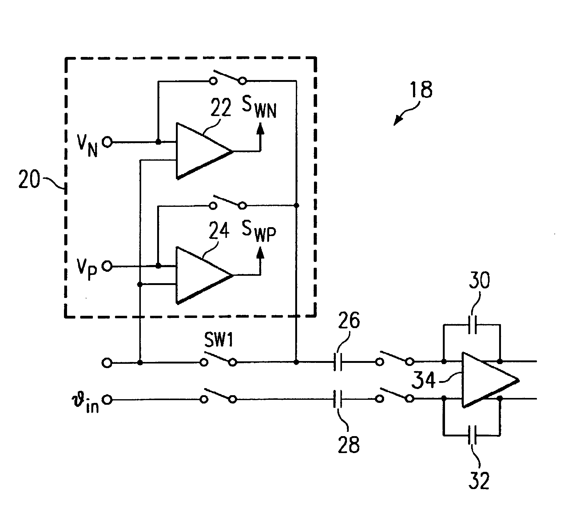 Wireless user terminal and system having signal clipping circuit for switched capacitor sigma delta analog to digital converters