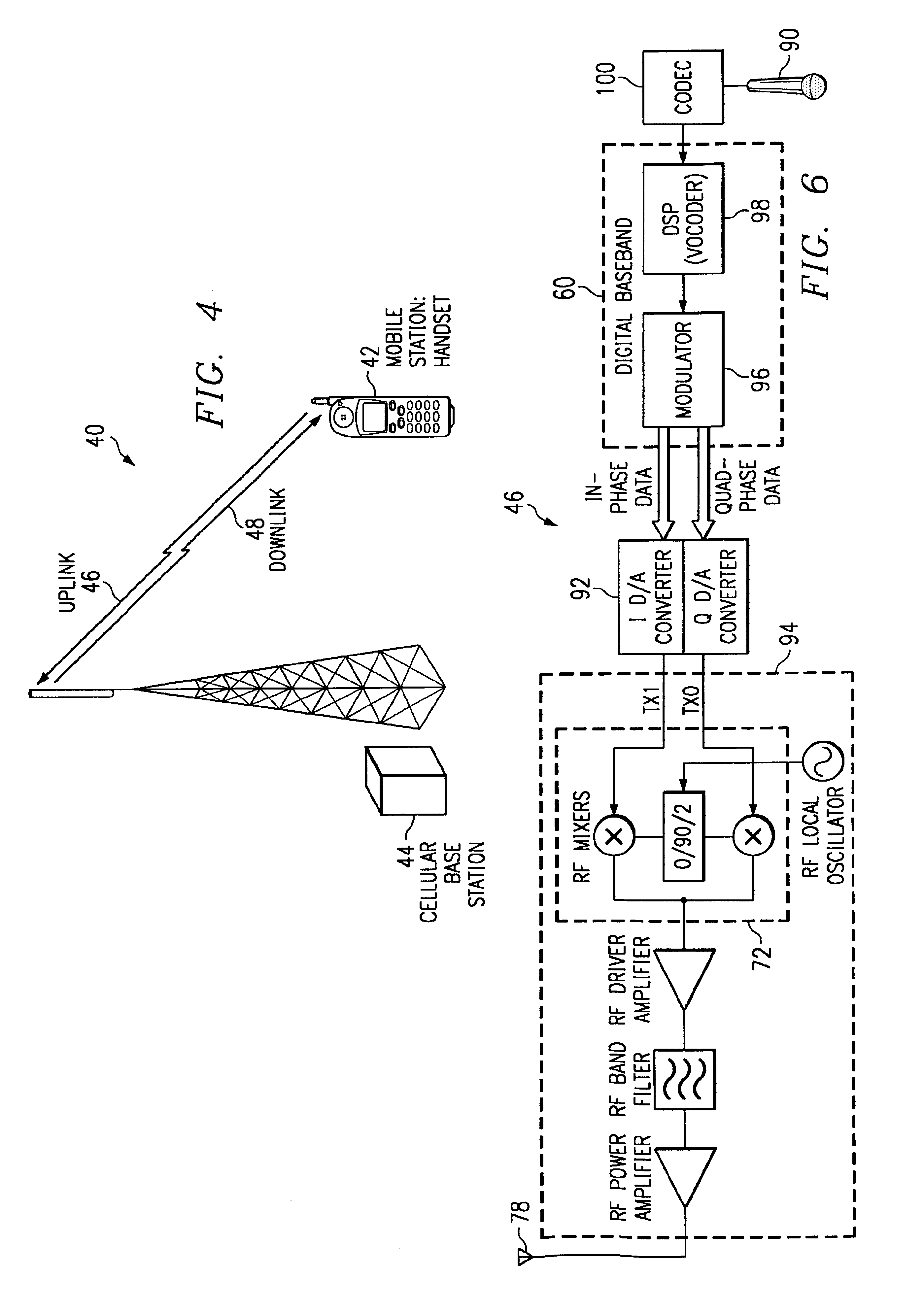 Wireless user terminal and system having signal clipping circuit for switched capacitor sigma delta analog to digital converters