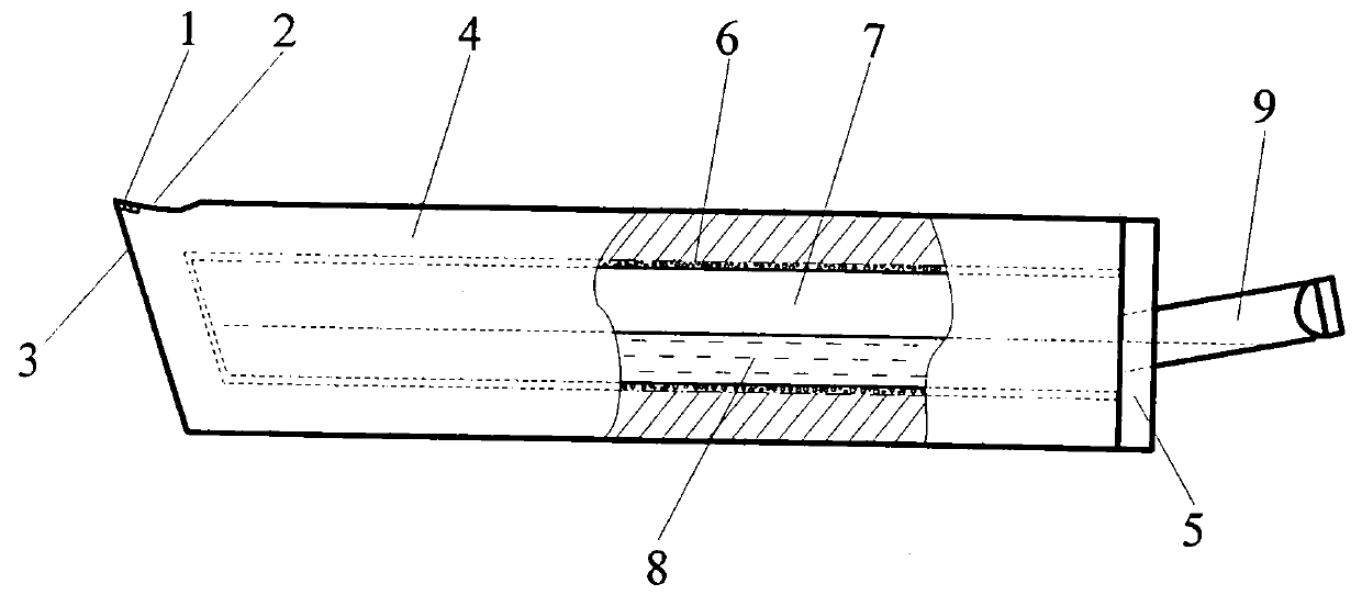 Self-lubricating and self-cooling dry cutter and manufacturing method thereof