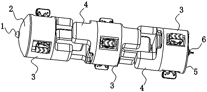 A pipeline robot suitable for detection of multi-branch pipeline network