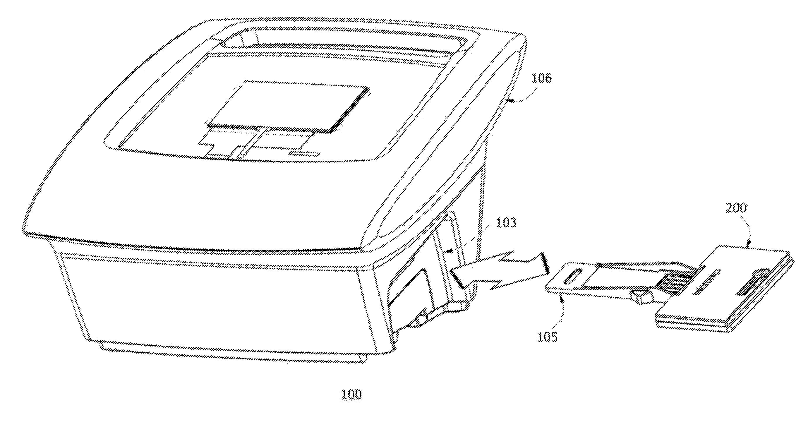 Portable fluorescence detection system and microassay cartridge