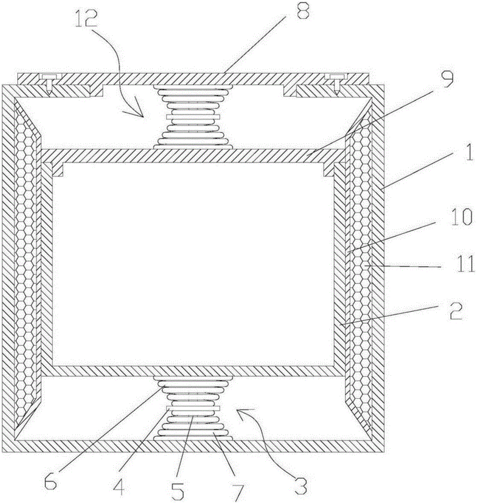 Shockproof buffer device for batteries for electric vehicle