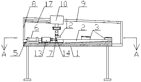 Simple auxiliary shelling device for bamboo shoots