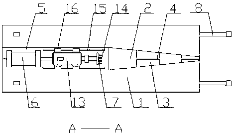 Simple auxiliary shelling device for bamboo shoots