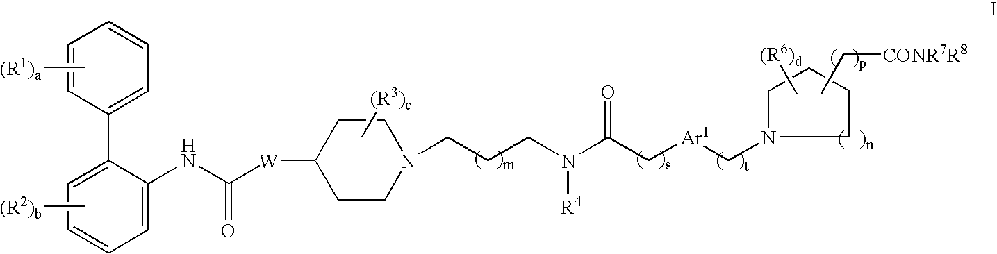 Biphenyl compounds useful as muscarinic receptor antagonists