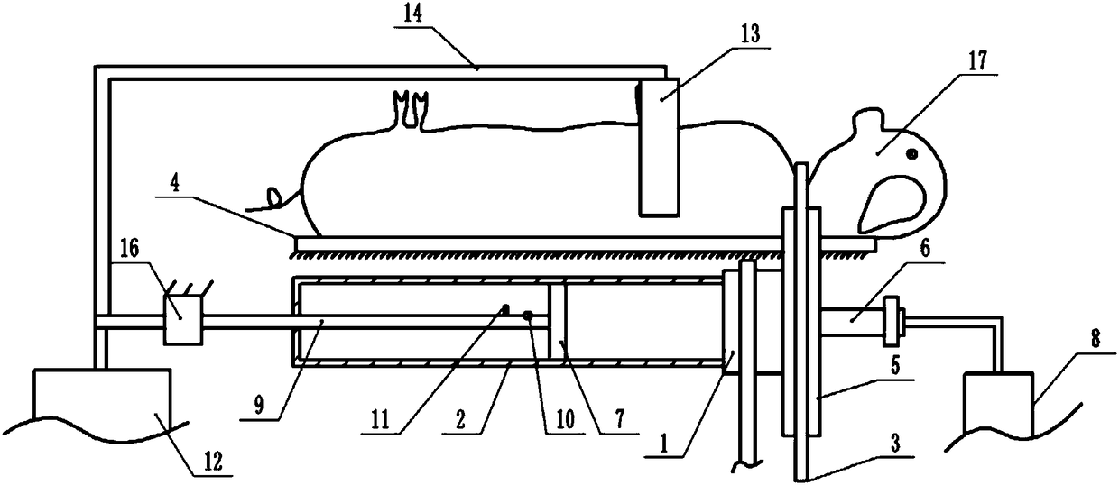 Harmless ecological live pig slaughtering equipment