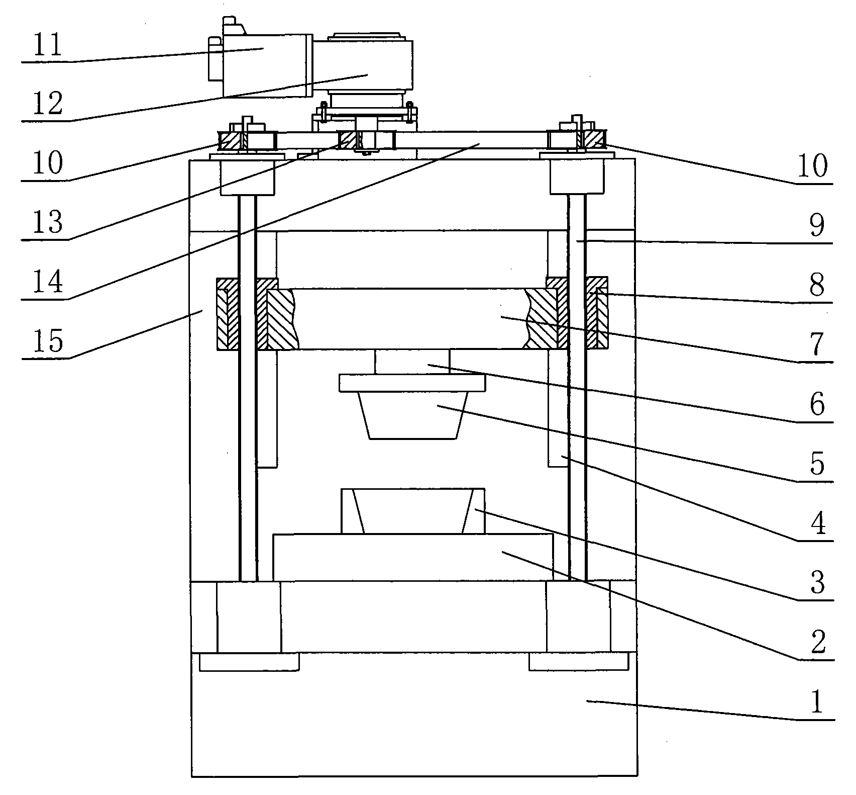 Die quenching machine tool for numerical control force measurement