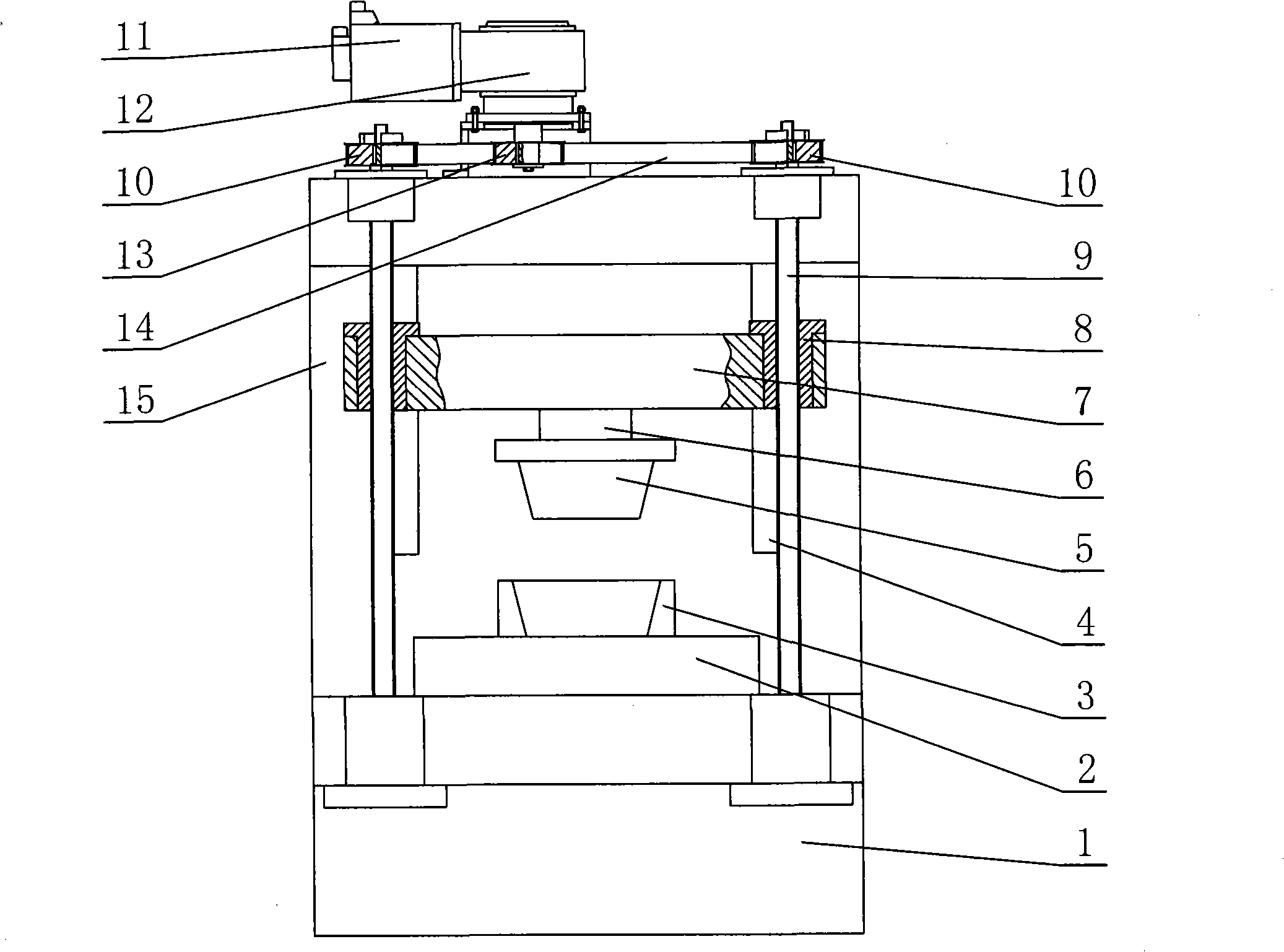 Die quenching machine tool for numerical control force measurement