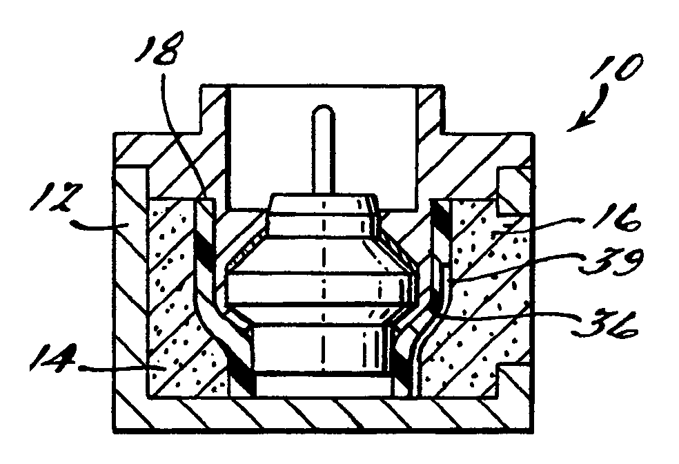 Micro gas generator including an initiator blast shield