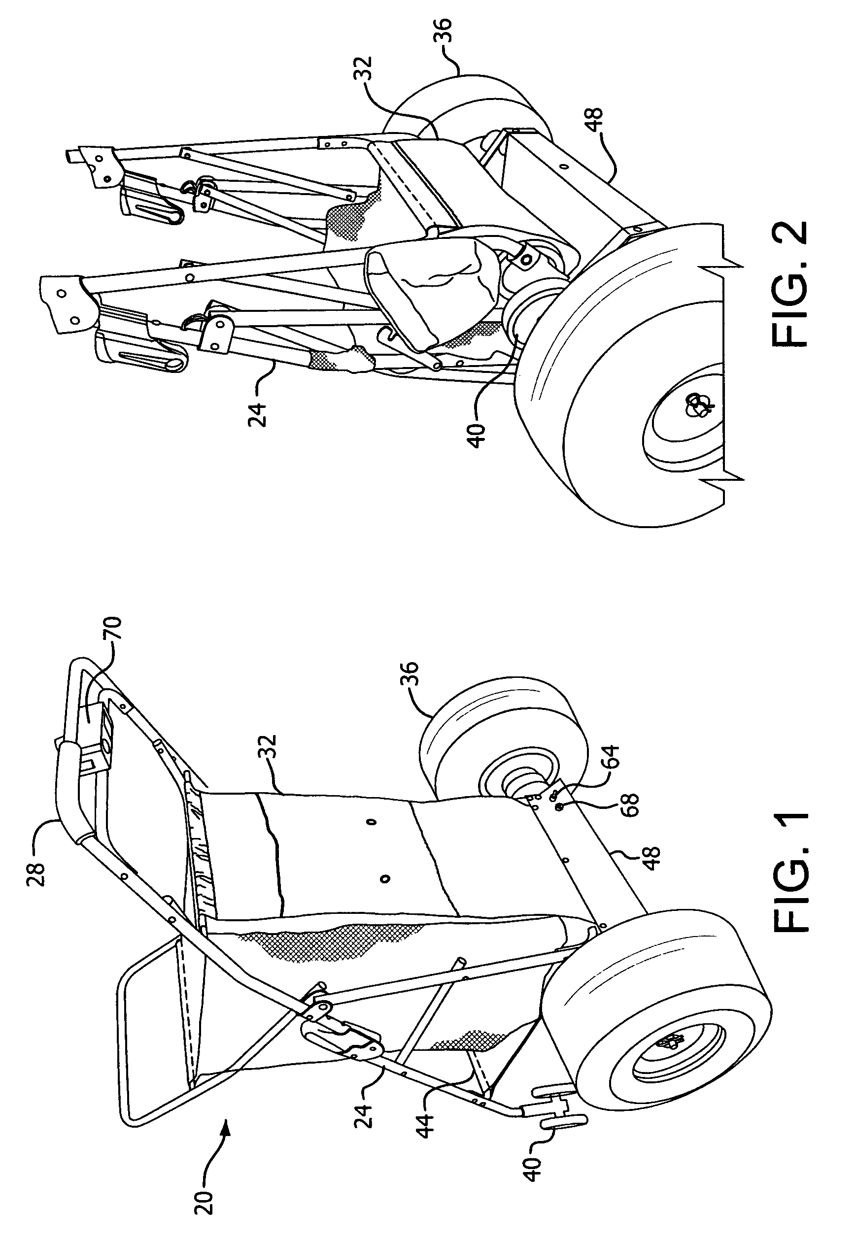 Motorized beach cart