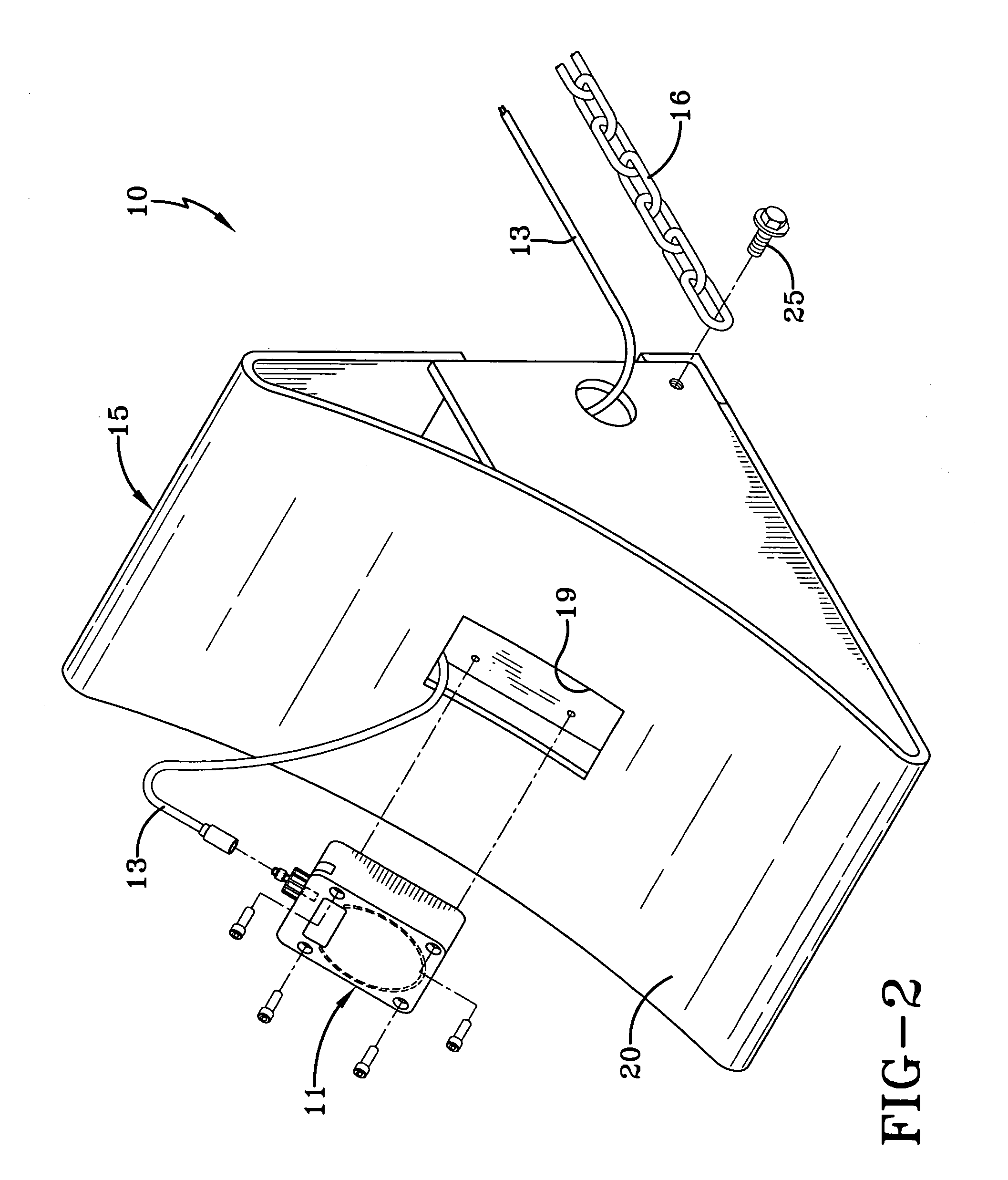 Tire-detecting wheel chock apparatus