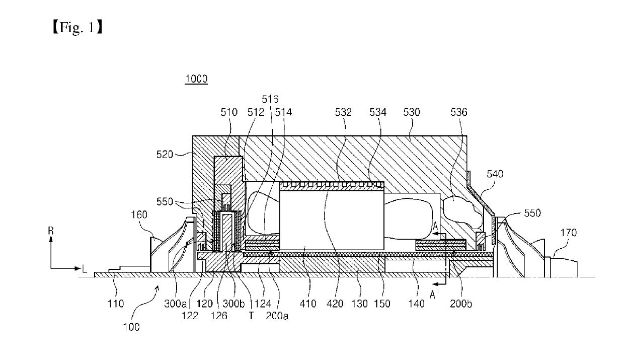 Air bearing and rotor system