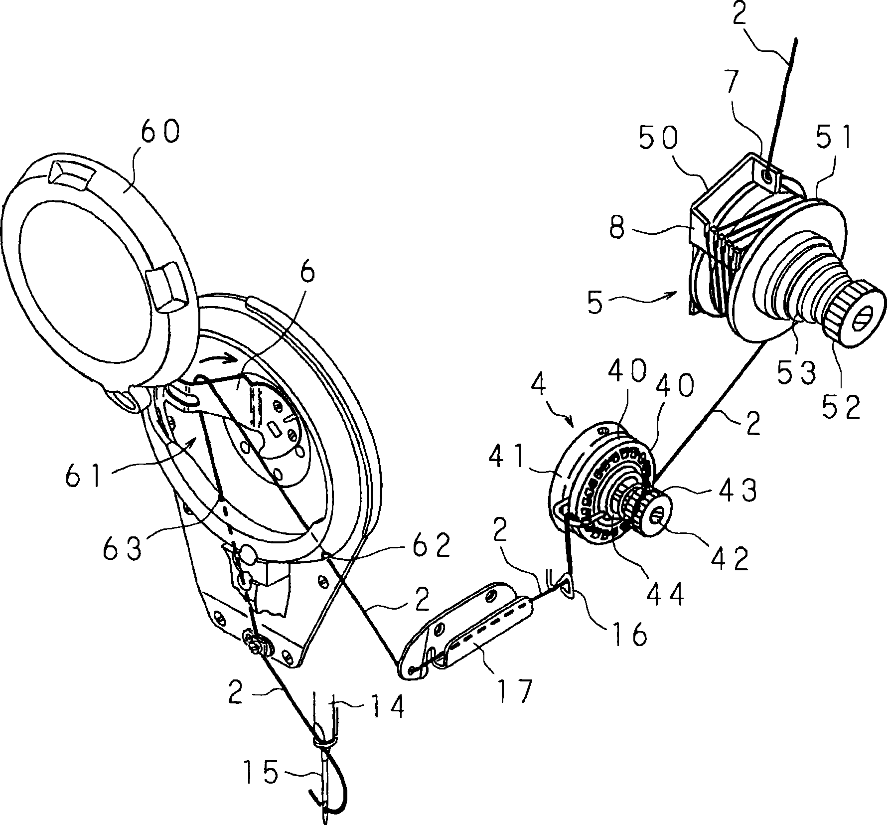 Thread adjusting device of sewing machine