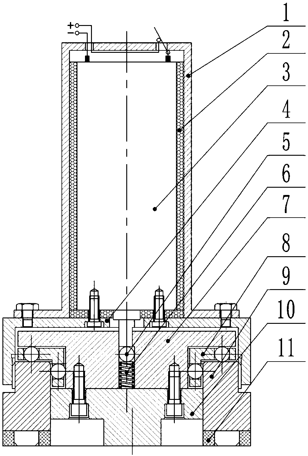 A precision grinding device and parameter determination method for plane local high point removal