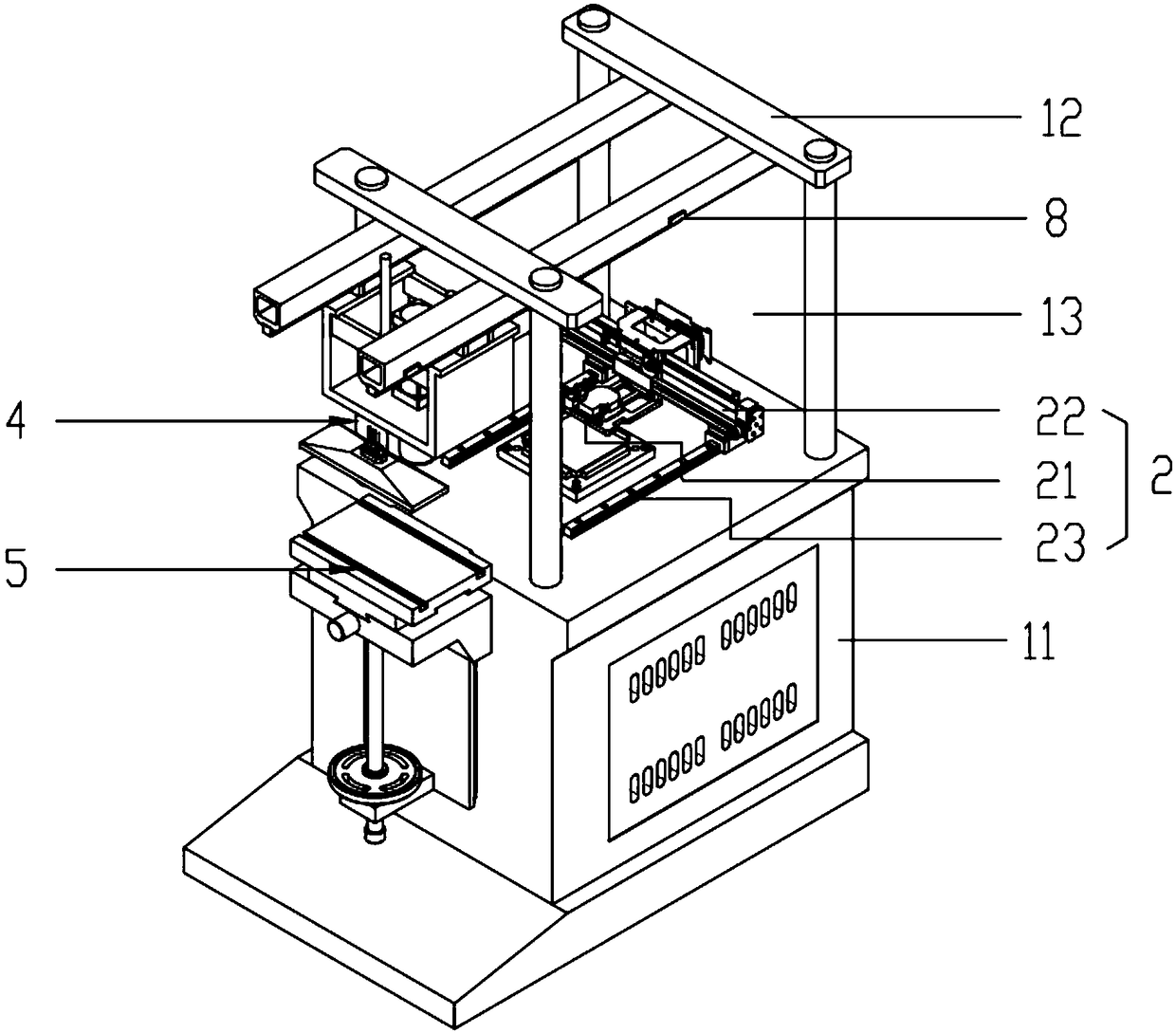 Digital printing and steel plate transfer printing composite all-in-one machine