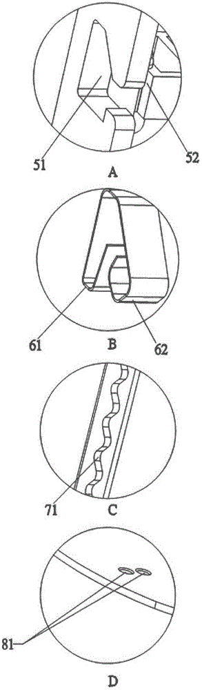 Adjustable barrel spotlight slide rail framework