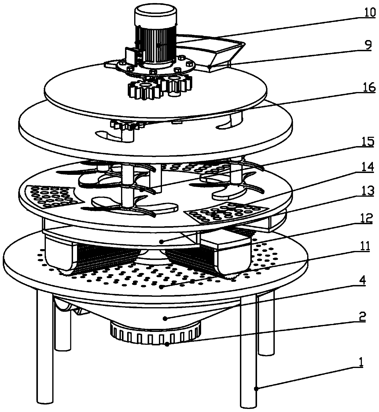 Medicine grinding device for treatment of endocrine disorders of traditional Chinese medicine