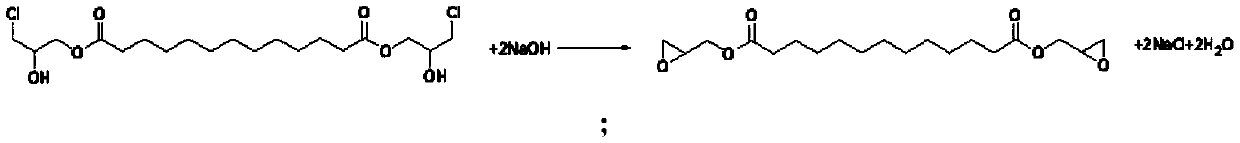 A kind of tridecanedioic acid glycidyl ester modified amine curing agent and its preparation method and application