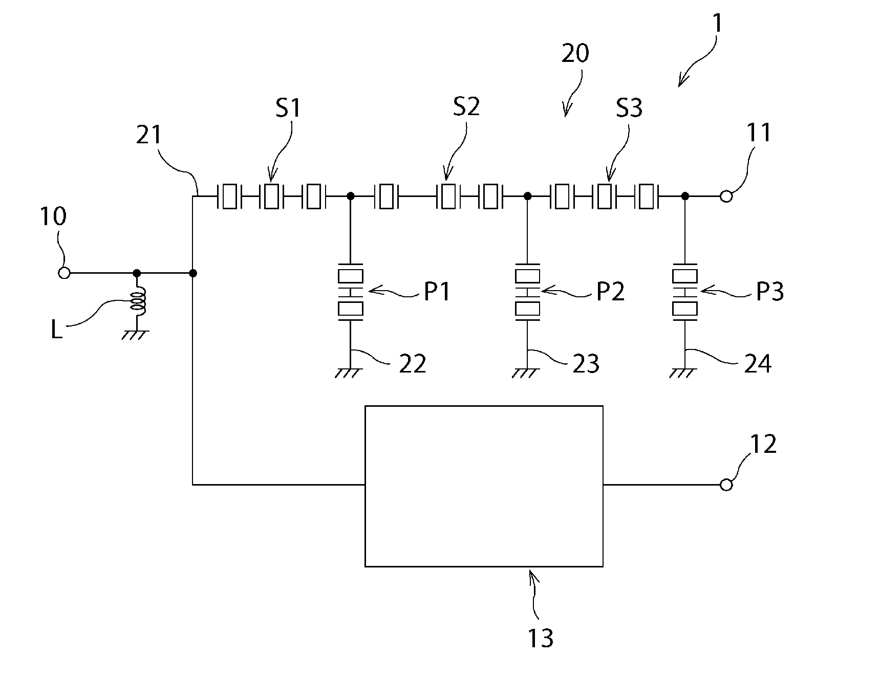 Surface acoustic wave filter device