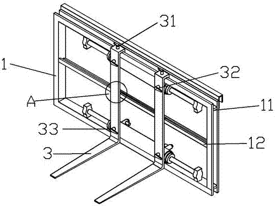 Side shifter device in the up and down linkage