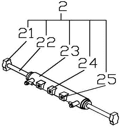 Side shifter device in the up and down linkage