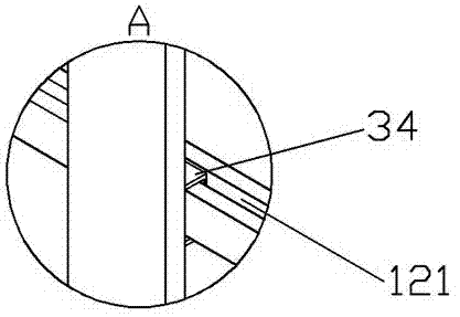 Side shifter device in the up and down linkage