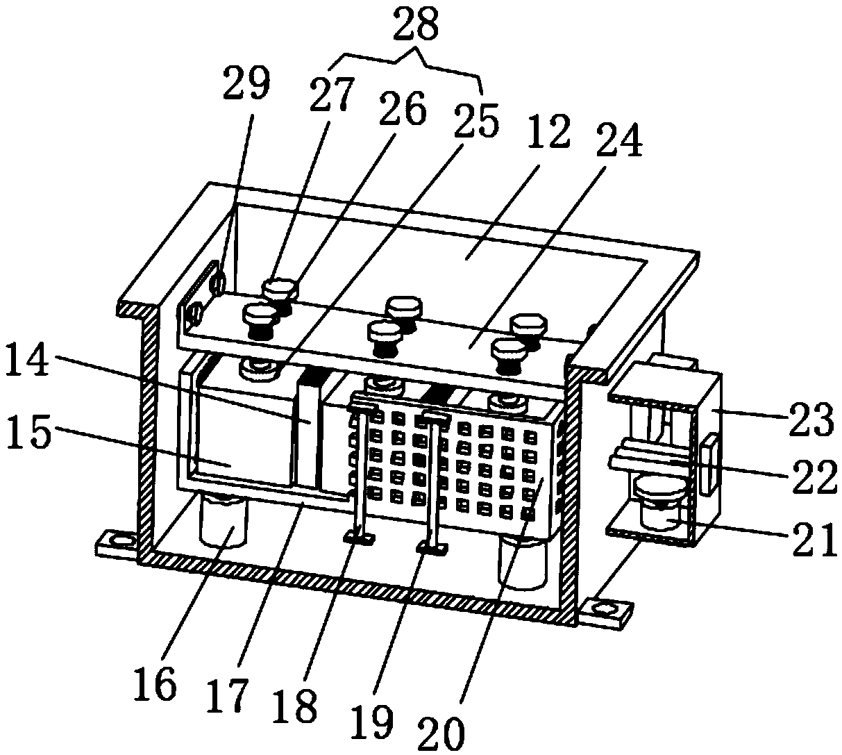 Battery box for new energy electric vehicle