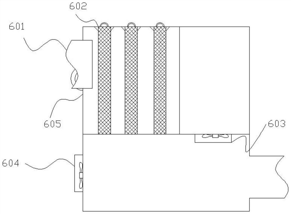 Construction waste recycling crushing device with anti-pollution effect