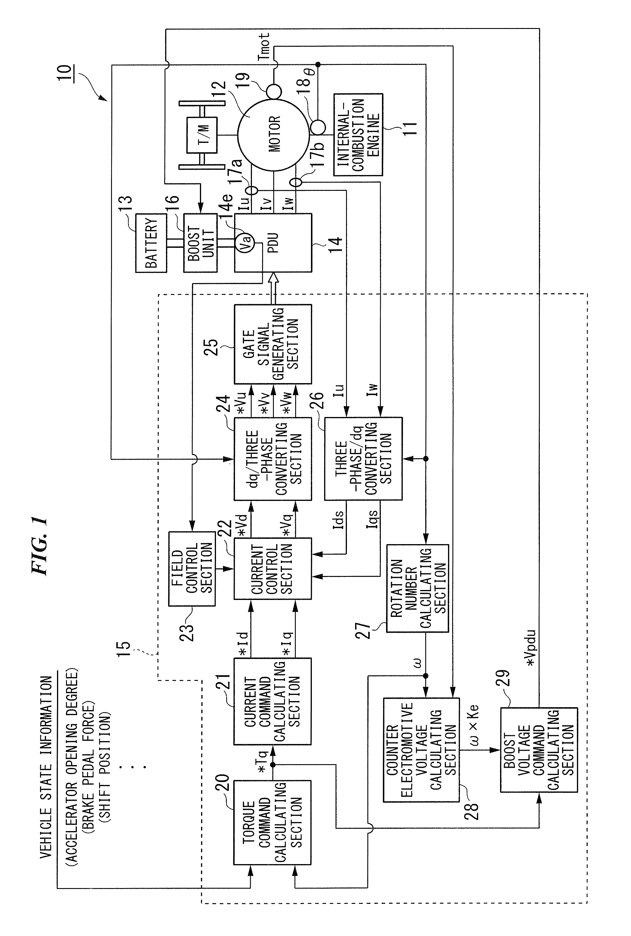 Control device and control method of boost converter