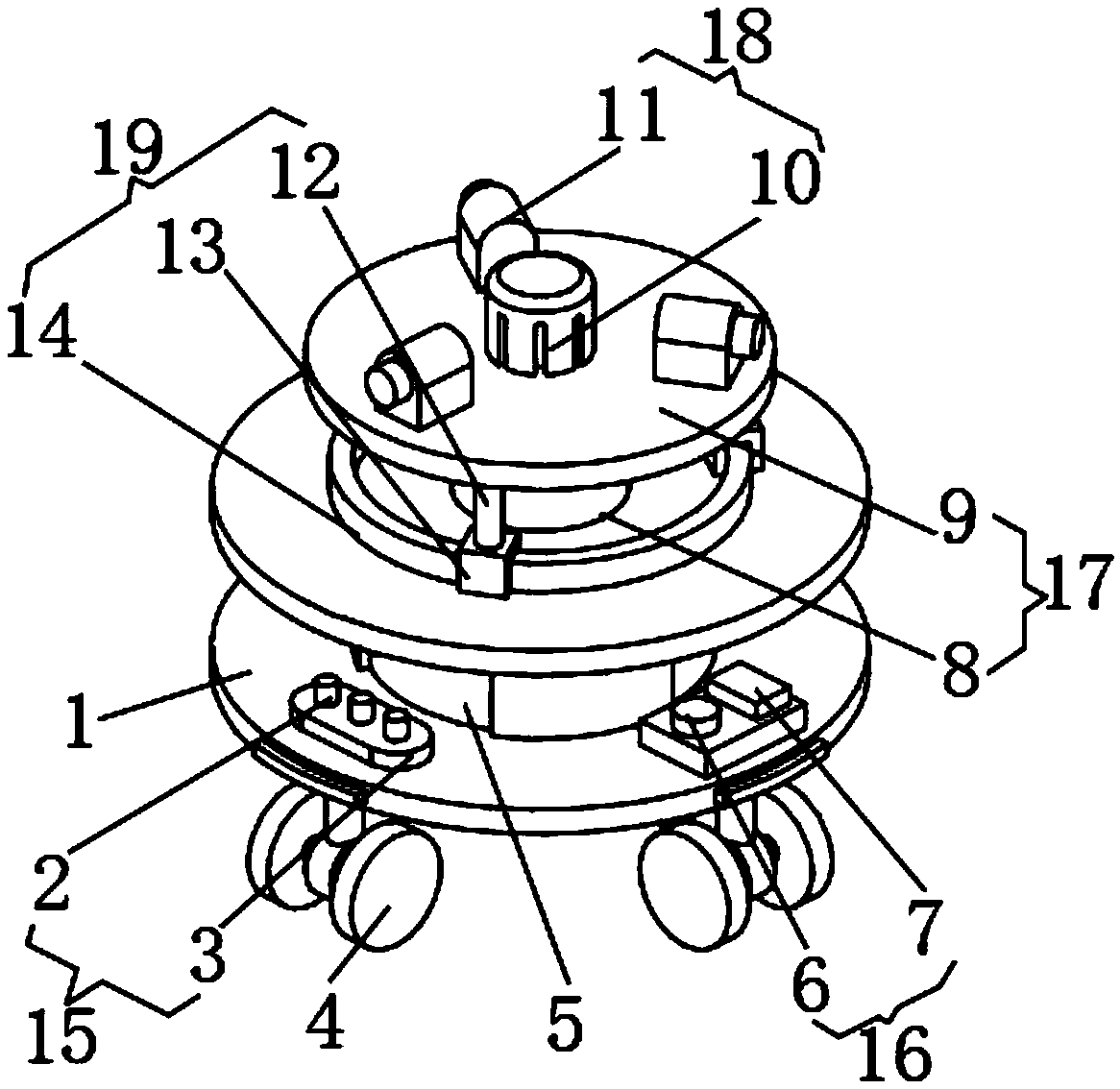 Monitoring device and system based on internet of things