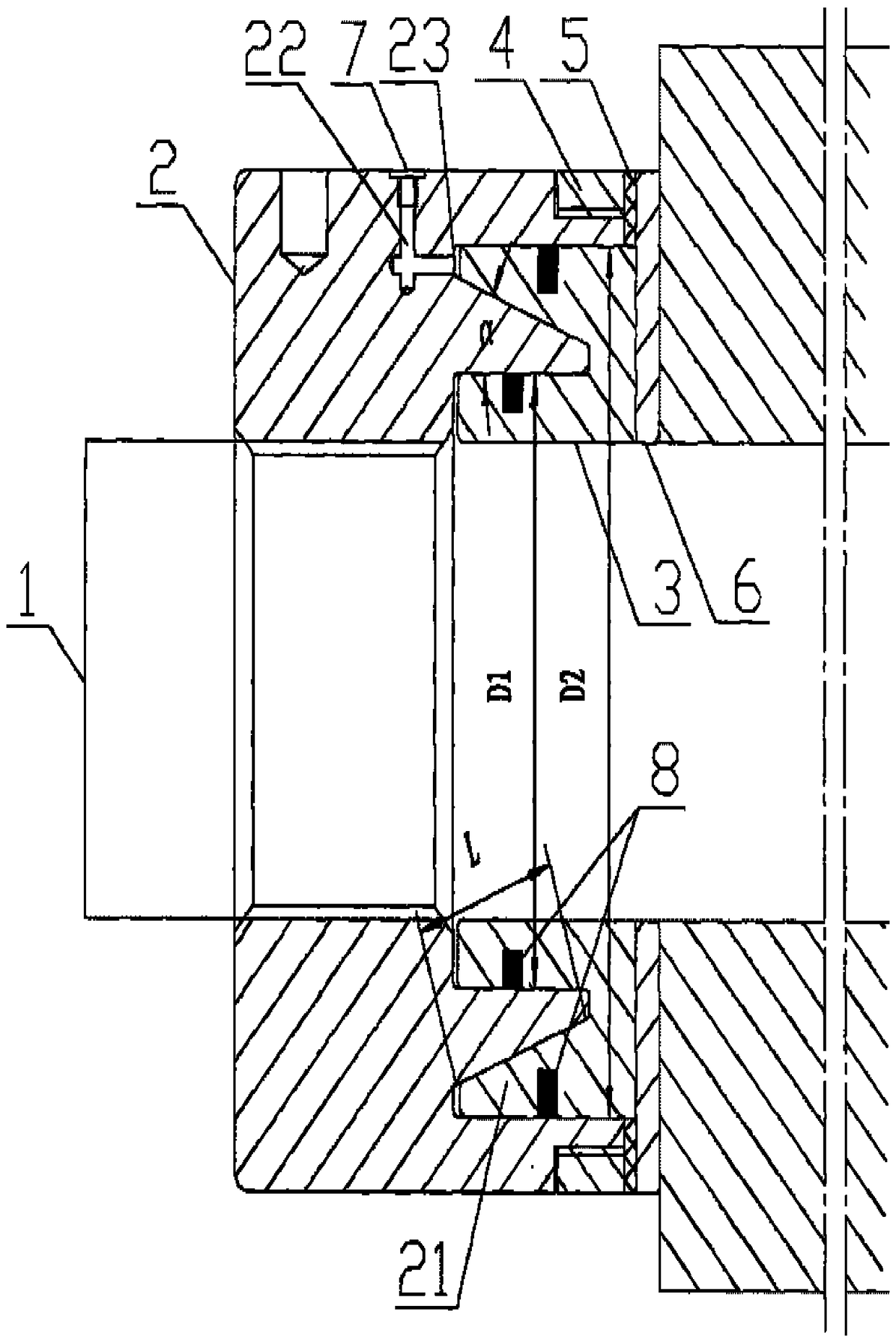 Piston type high-pressure tensile hydraulic nut