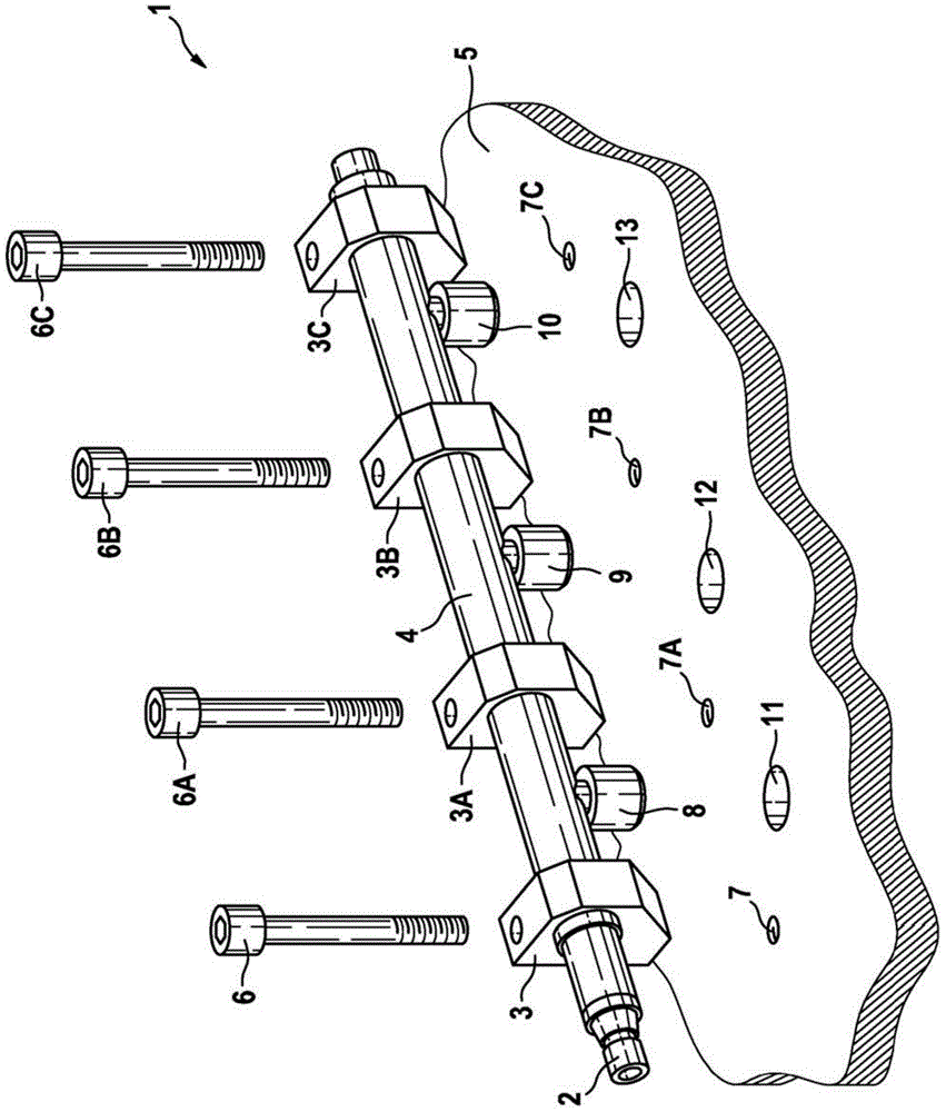 Holder for fastening a tubular component to an add-on structure