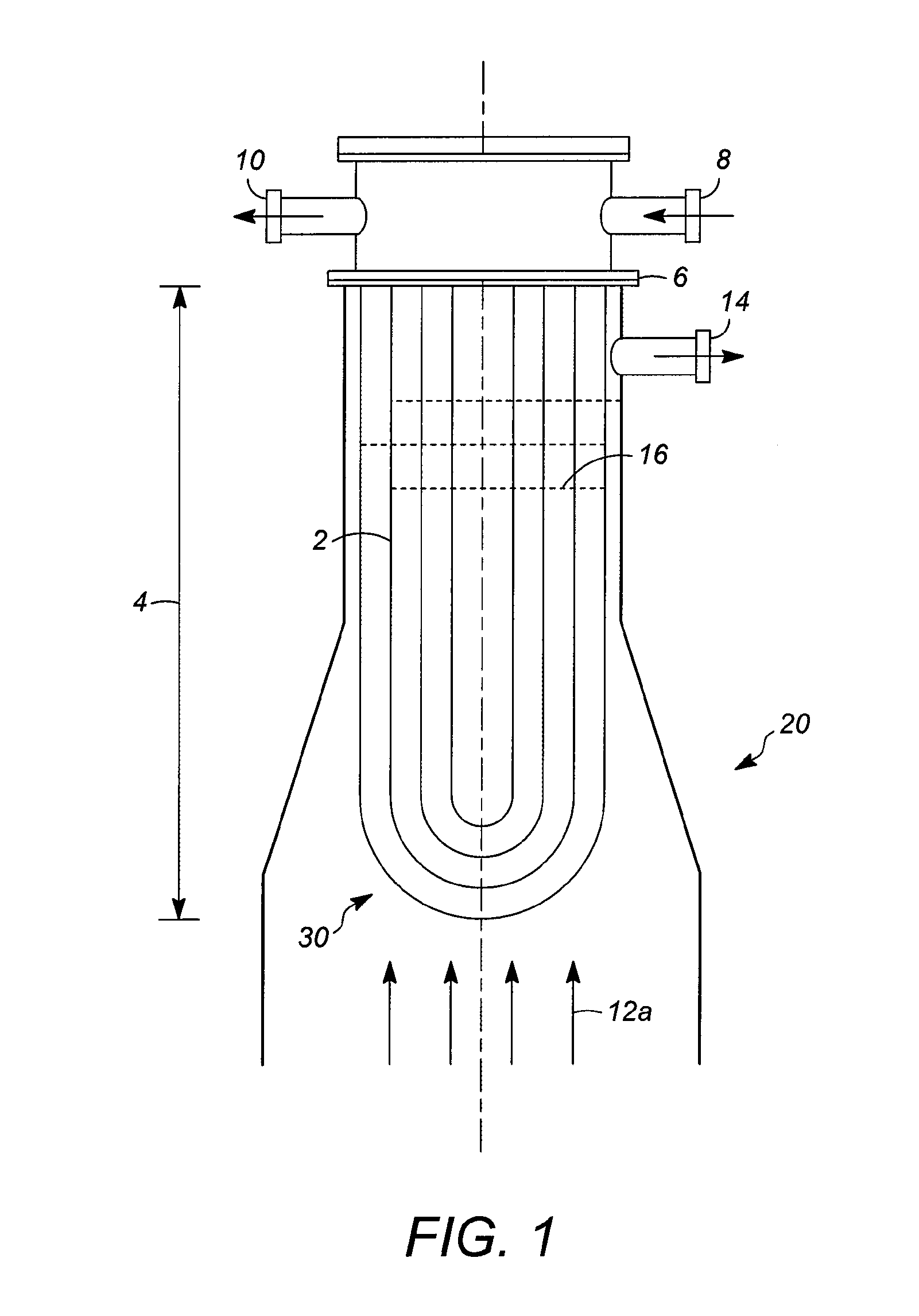 Re-direction of vapor flow across tubular condensers