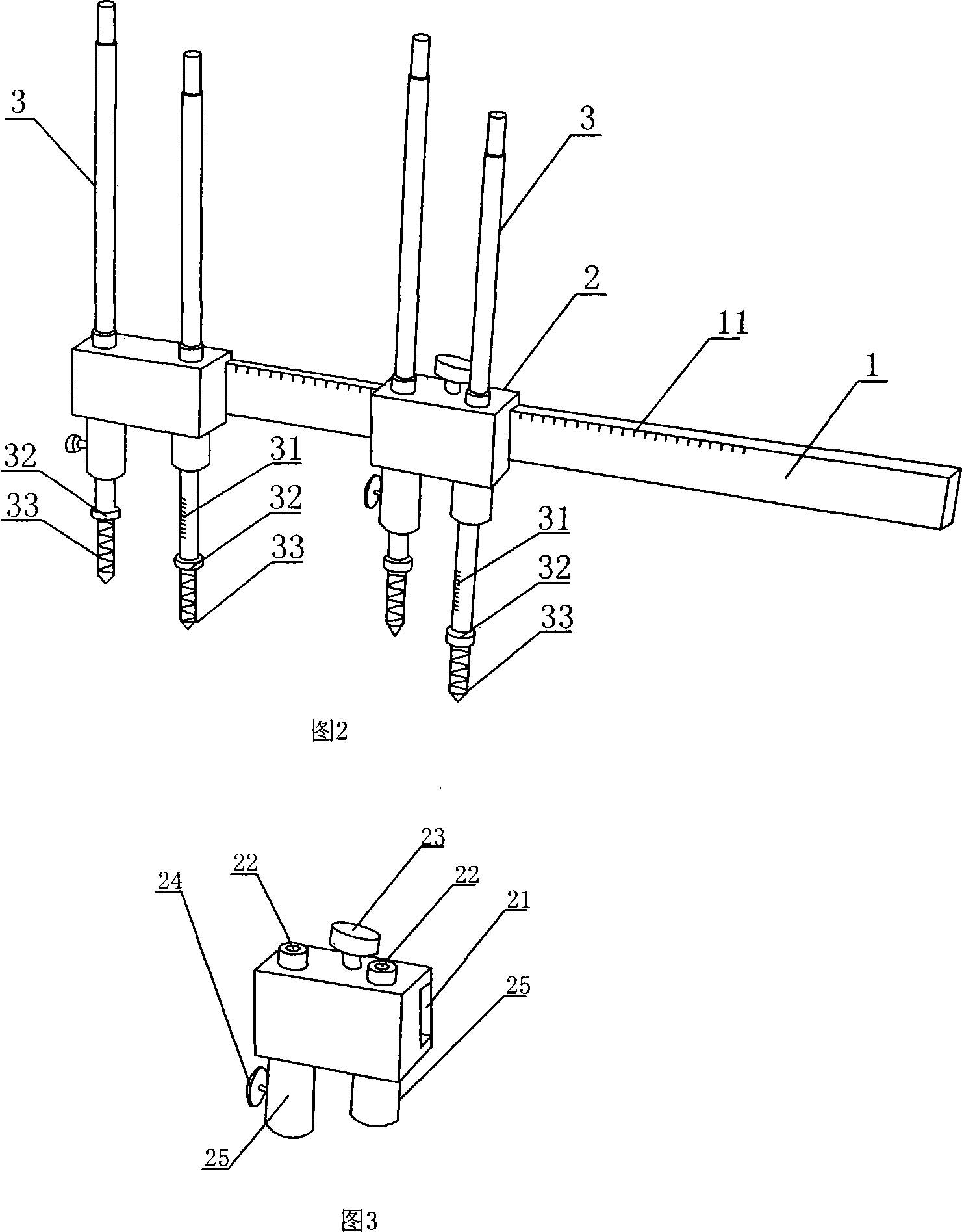 Lower limbs isometric measuring device used for all-hip joint displacement operation