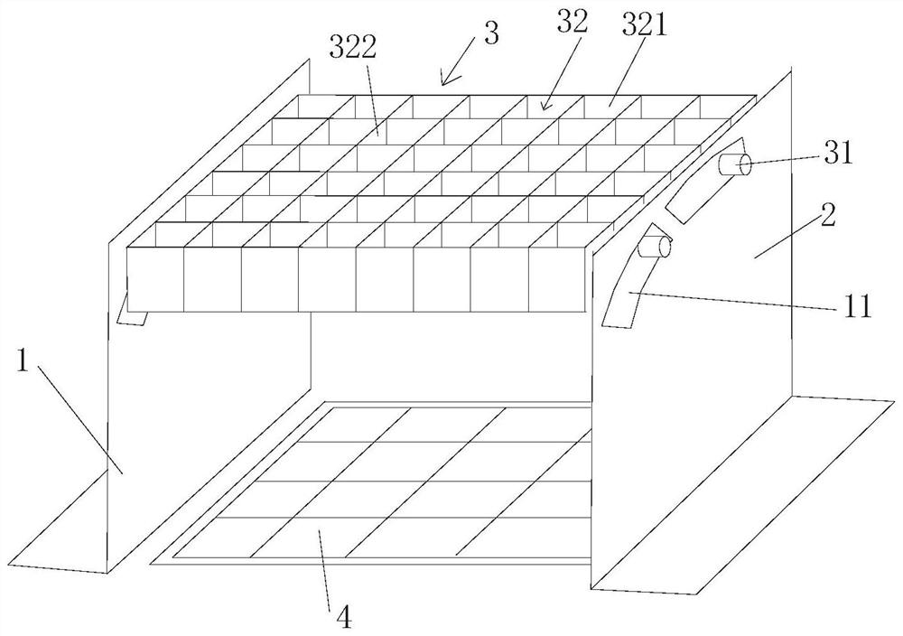 A viewing angle and position joint adjustment mechanism for the anti-peep cover of the password keyboard