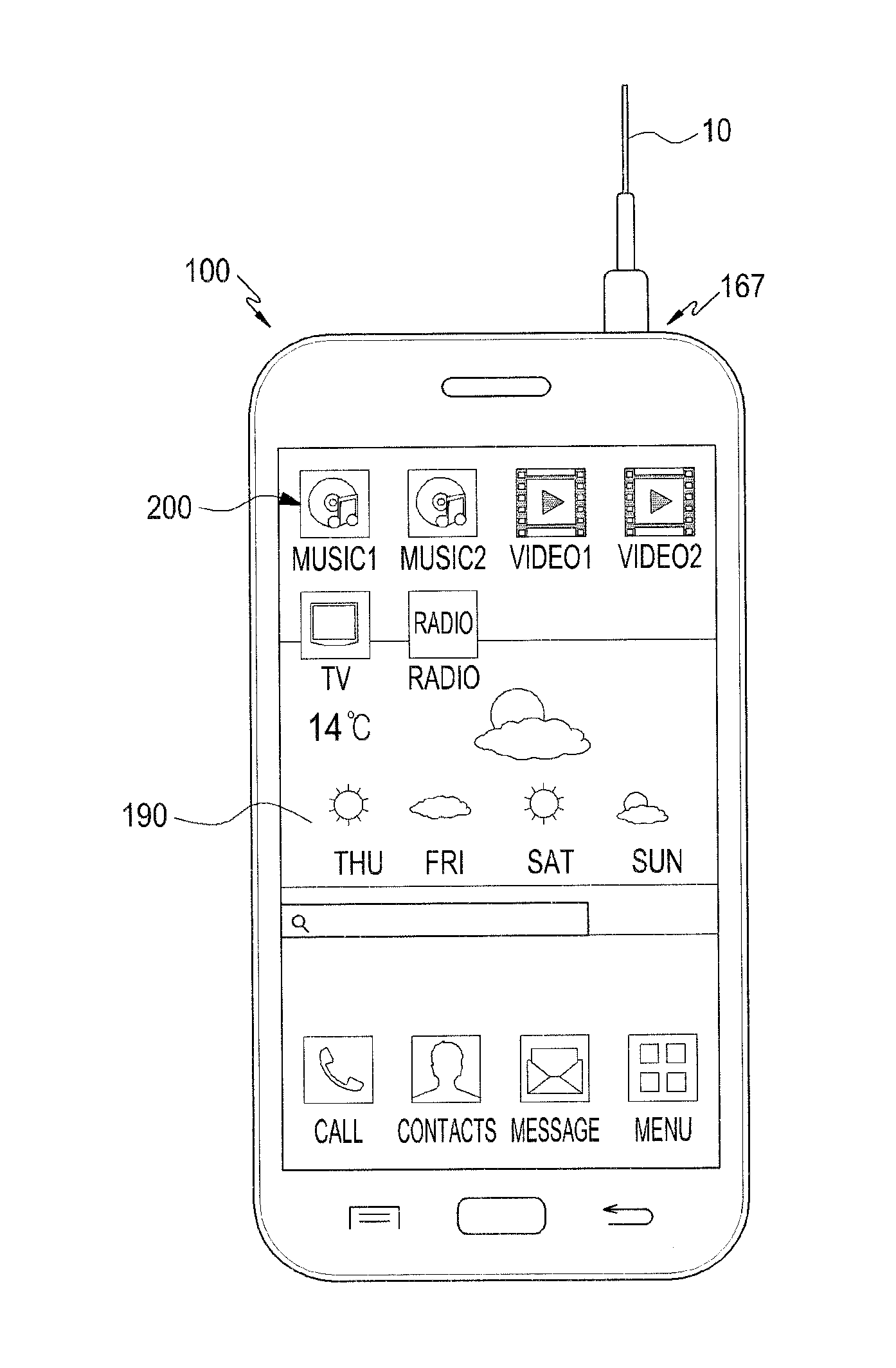 Apparatus and method for providing application list depending on external device connected to mobile device