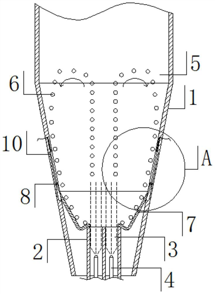 A full surge type granulation coating host